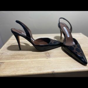 Manolo Blahnik vintage sling back heels